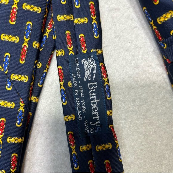 BURBERRY Vintage Silk Printed Tie - Picture 6 of 8